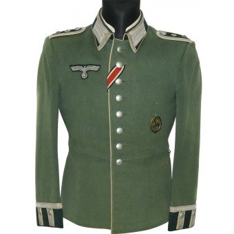 Wehrmacht Infanterie Waffenrock tunic  for Ofw A.Löffler - Inf-Regiment 17 Brauschweig. Espenlaub militaria