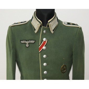Wehrmacht Infanterie Waffenrock tunic  for Ofw A.Löffler - Inf-Regiment 17 Brauschweig. Espenlaub militaria