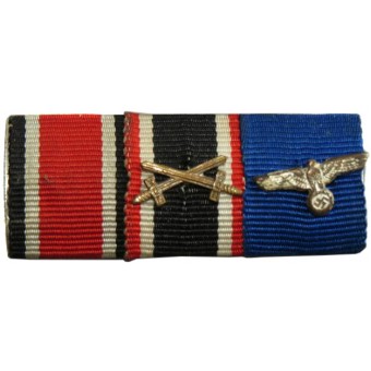 Iron cross 1939, Treue dienst in der Wehrmacht medaille, Hindenburg cross with swords ribbon bar. Espenlaub militaria