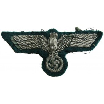 Wehrmacht Heer tunic removed aluminum bullion eagle. Espenlaub militaria