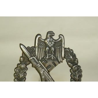 WW2 Infantry Assault Badge  - in silver.. Espenlaub militaria