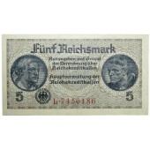 Reichsmarks de ocupación para los Territorios del Este 5 Reichsmark