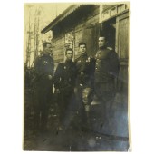 Foto de los pilotos del Ejército Rojo del cuartel general del regimiento N-th