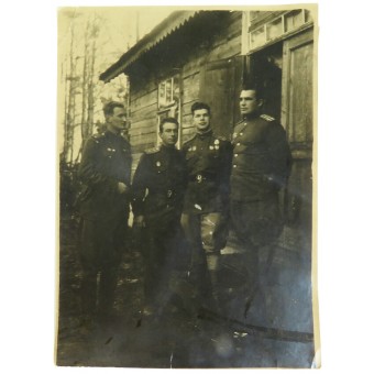 Photo of Red Army pilots from the headquarters of the N-th regiment. Espenlaub militaria