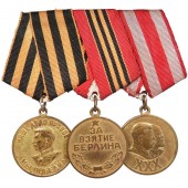Tres medallas medallero
