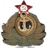 Corona-cockade para el tocado de la tripulación de mando de la Armada soviética