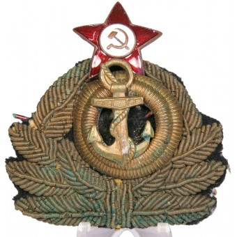 Wreath-cockade for the command crew of the Soviet Navy headgear. Espenlaub militaria