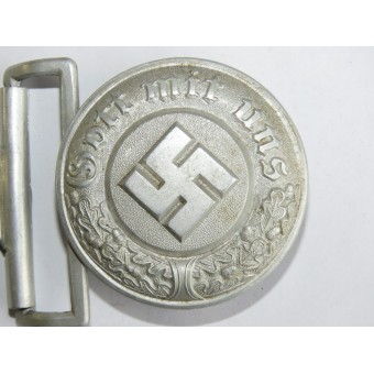 Third Reich police buckle for officers, Gott mit uns. Espenlaub militaria