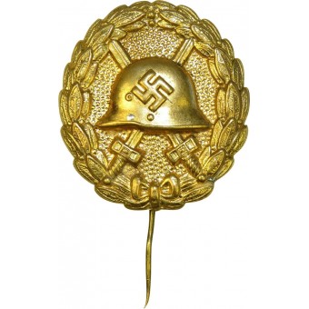 3rd Reich wound badge in gold. Espenlaub militaria
