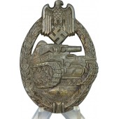 WW2 Panzer Assault Badge in bronze, PAB, Karl Würster. 
