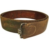 German combat leather belt - 100. Biertz 38 marked