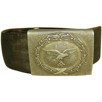 Luftwaffe combat belt and buckle Gustaw Brehmer for enlisted personnel. Espenlaub militaria