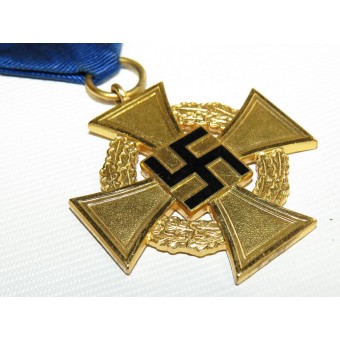 3rd Reich Faithful Service Cross 1st Class, Treudienst Ehrenzeichen 1.Stufe for 40 Years. Espenlaub militaria