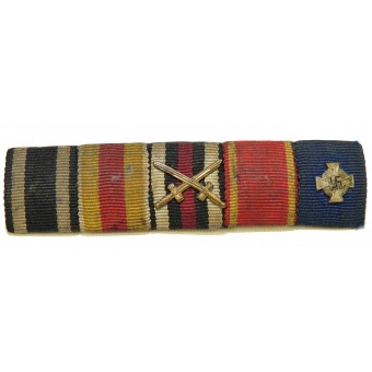 3rd Reich ribbon bar of WW1 Baden veteran