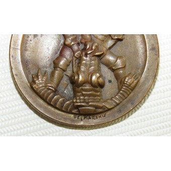 German-Italian Africa Campaign Medal - Deutsch-Italienische Erinnerungsmedaille an den Afrika-Feldzug Bronze. Espenlaub militaria