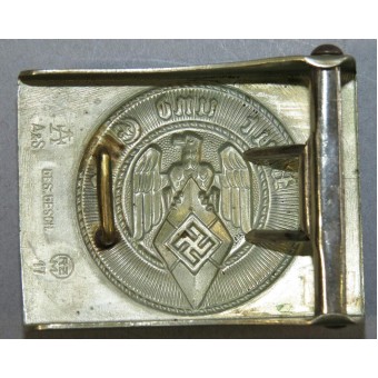 Hitlerjugend HJ nickel buckle by A&S marked Ges.Gesch RZM 17. Espenlaub militaria