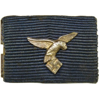 Luftwaffe 4 years Long service medal with miniature LW eagle ribbon bar. Espenlaub militaria