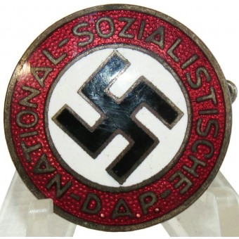 NSDAP member badge marked 6.  Producer - Karl Hensler. Espenlaub militaria