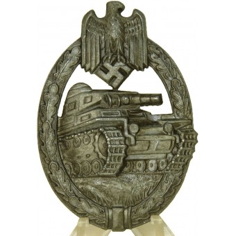 Panzer assault Badge Panzerkampfabzeichen Silver Grade by Hermann Aurich Co. Espenlaub militaria