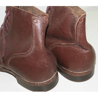 Red Army/RKKA brown leather boots, Lend-lease, US made, 1941. Mint.. Espenlaub militaria