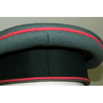 Wehrmacht Heer armored troops pink piped visor hat for enlisted men. Espenlaub militaria