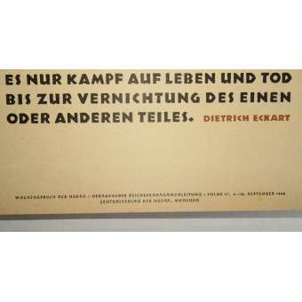 NSDAP poster - September 10  - Bromberger blood Sunday.. Espenlaub militaria