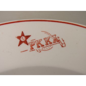 Red Army Mess Hall soup bowl, bottom marked by Krasniy Farfor. Espenlaub militaria