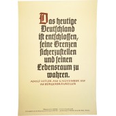 Weekly propaganda poster of the NSDAP,  December, 10 - 16, 1939
