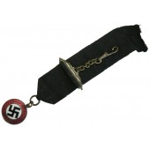 Colgante de reloj patriótico del NSDAP de finales de los años 20