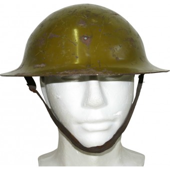 WW2 Blockaded Leningrad made air-defence steel helmet. Espenlaub militaria