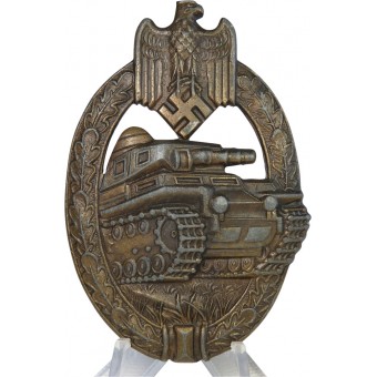 Tank Assault Badge in bronze, Panzerkampfabzeichen. Bronze. A.S.. Espenlaub militaria