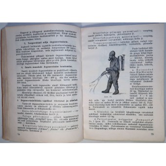 Textbook in Estonian - The gas defense 1936. Espenlaub militaria