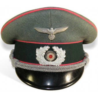 3rd Reich Panzer or Panzerabwehr officers visor hat. Espenlaub militaria