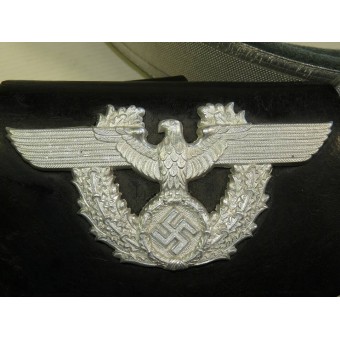 3rd Reich Police parade cartouche with eagle badge and strap.. Espenlaub militaria