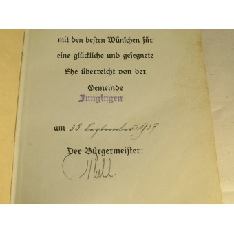 Adolf Hitler - Mein Kampf.  Original issue, 254-258 Auflage from 1937. Espenlaub militaria
