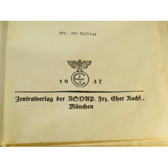 Adolf Hitler - Mein Kampf.  Original issue, 254-258 Auflage from 1937. Espenlaub militaria