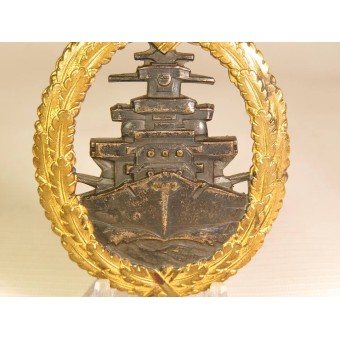 Flottenkriegsabzeichen der Kriegsmarine - High Seas Fleet Badge by Schwerin, Berlin.. Espenlaub militaria