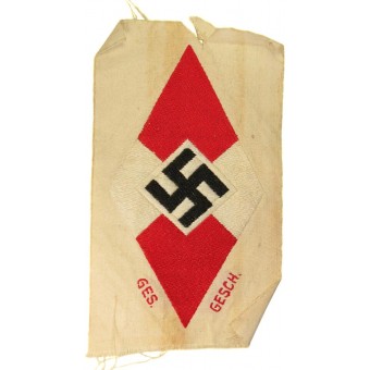 Hitler Jugend, Bund Deutscher Mädel sleeve insignia.  HJ, BDM diamond.. Espenlaub militaria
