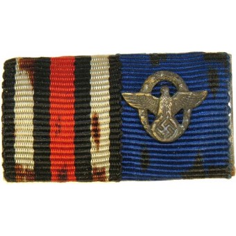 Ribbon bar: Police longservice cross and ww1 commemorative medal.. Espenlaub militaria