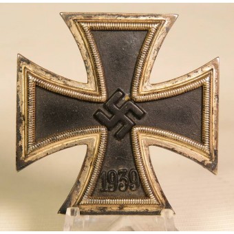ron cross 1st class 1939 by Wilhelm Deumer Luedenscheid, marked 3, cased.. Espenlaub militaria