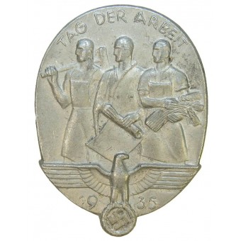 1935 National Day of Labour Badge-Day of labour badge. Espenlaub militaria