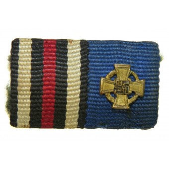 3rd Reich 1914-1918 and service decoration  ribbon bar. Espenlaub militaria