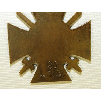 Commemorative cross for WW1 for combatant- Ehrenkreuz für Frontkämpfer 1914-1918. Espenlaub militaria