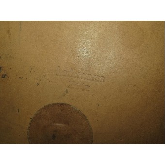 German DDR made brown leather mapcase. Espenlaub militaria