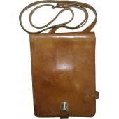 German DDR made brown leather mapcase