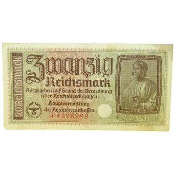 German occupied eastern territories 20 Reichsmark. Espenlaub militaria