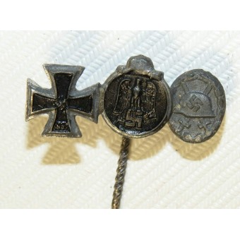 Iron cross II 1939, Winterschlacht im Osten and wound badge miniatures. Espenlaub militaria
