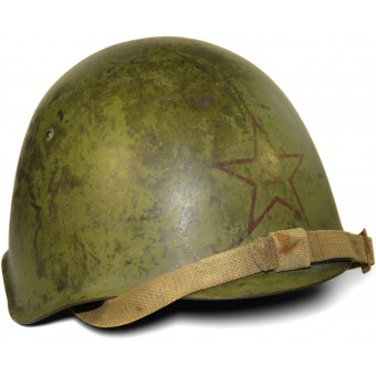 Soviet Ssch-39 steel helmet, marked 1940 year, Red Star with hammer and sickle. Espenlaub militaria