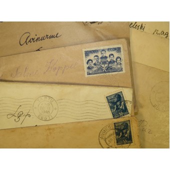 Set of 8 envelopes 1941-45 year, issued in Estonia during Soviet and German occupation. Espenlaub militaria