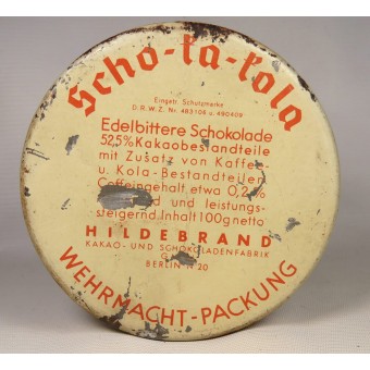 Chocolate can - 1941 Wehrmacht Packung- Scho-ka-kola. Empty. Espenlaub militaria
